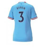 Manchester City Ruben Dias #3 Fotballklær Hjemmedrakt Dame 2022-23 Kortermet